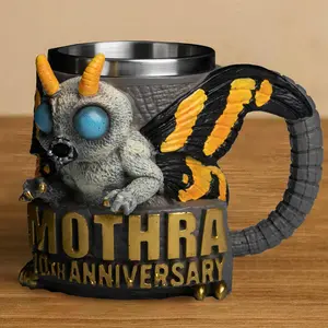 Godzilla 70th Anniversary 3D Mug King Ghidorah Creative Water Cup, Unique Design Collectible Drinkware, Perfect Gift Idea for Fans