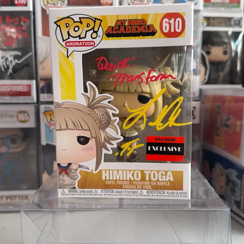 Himiko toga signed Funko pop