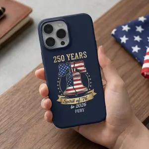 USA 250th Anniversary Phone Case 1776–2026, Patriotic Eagle Flag Design, Shockproof Protective Cover