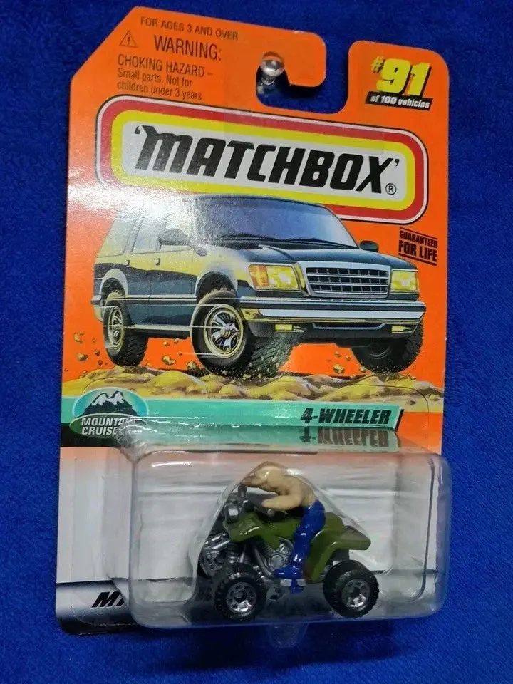 99redcoins Classic 4-Wheeler Off-Road Diecast Toy, Solid Built-Tough Matchbox Collector's Edition