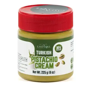 Eastanbul Pistachio Cream, 8oz, Pistachio Butter, Turkish Cream Spread for Dubai Chocolate Bar Kit, Perfect Paste for Dubai Chocolate Bar, Luxurious Spread in Breakfasts, Desserts & Treats, No Palm Oil