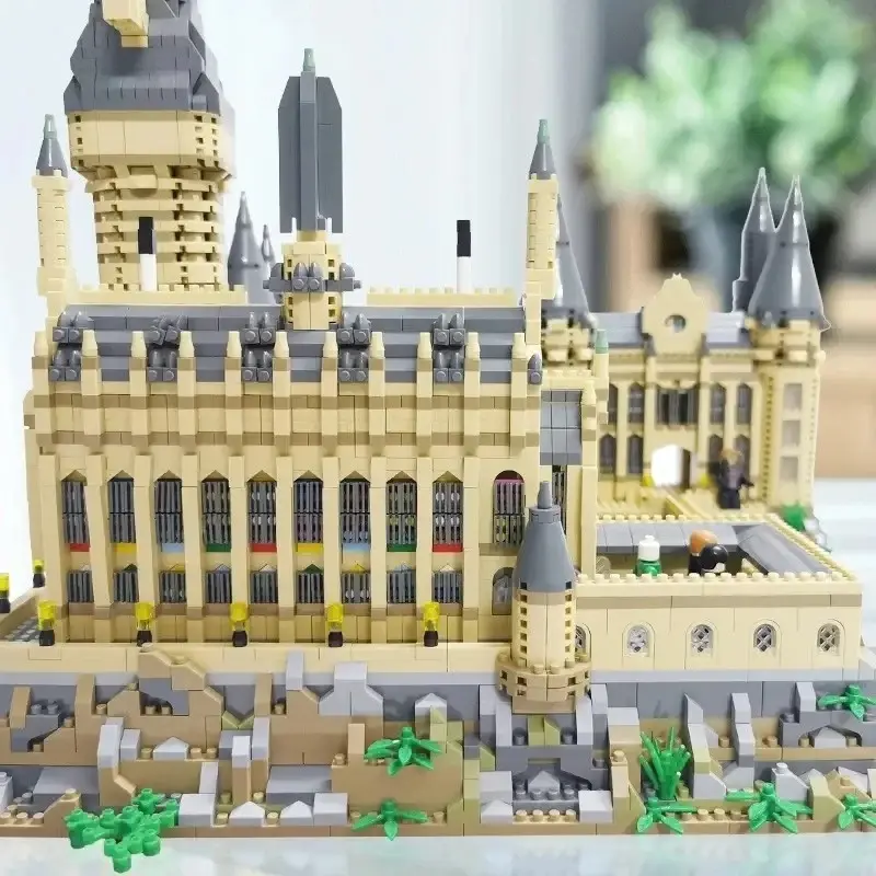 Micro Particles Magic Castle Medieval Architecture Building Set DIY Assembly Bricks MOC Model Holiday Gift For Adults And Kids