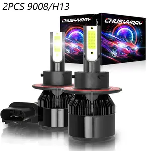 For 2007 2008 2009 2010 2011 2012 Dodge Caliber 2X H13 9008 LED Headlight Super Bright Hi-Lo Beam Fit Tailored Enhanced