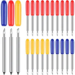 40 PCS Replacement Cutting Blades, Fine Point Blade Compatible with Explore Air 2/Air 3/Maker/Maker 3, 20 PCS Standard Blades, 10 PCS Deep Cutting Blades and 10 PCS Fine Point Blades