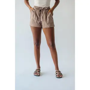 The Voltz Drawstring Short in Hazelnut