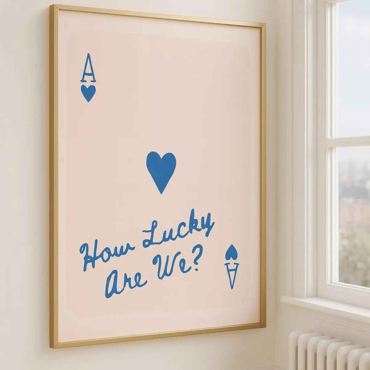 Trendy How Lucky Are We Print Aesthetic Wall Room Decor Bedroom Decor Dorm Room Decor Country Music Poster, Unframed