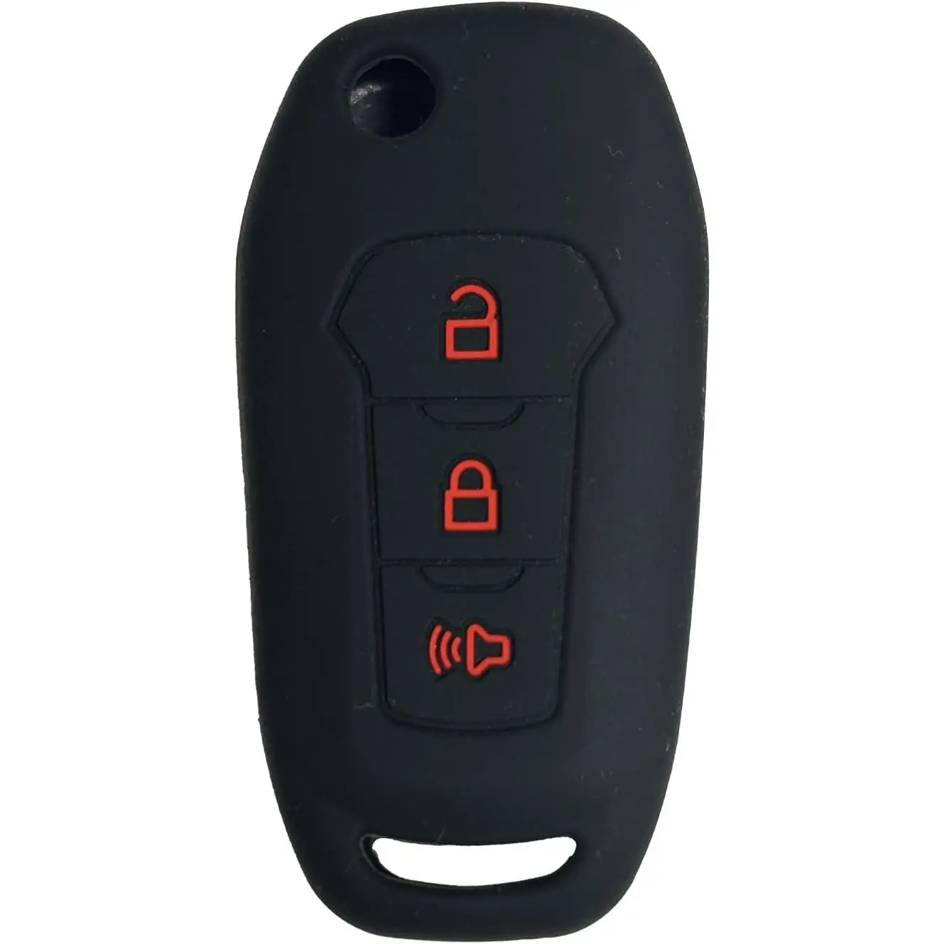 Key Fob Cover for Bronco Escape: 3 Buttons Remote Case Protector Fit for Ford Expedition Explorer F150 F250 Focus Maverick Puma 2016 2017 2018 2019 2020 2021 2022 2023 2024 164R8130 N5FA08TAA (Black1)