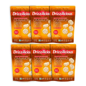 6 Pack - Drizzilicious Cinnamon Swirl Mini Rice Cakes 4oz