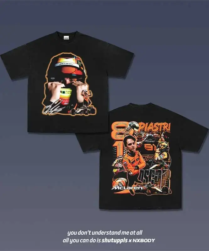 2 Sided OSCAR PIASTRI TEE Shirt, Vintage Sport Shirt Merch 2026 Graphic T-shirt, Gift For Fan