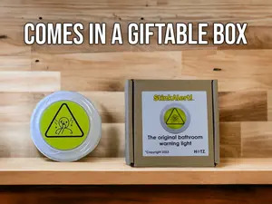 StinkAlert Bathroom Timer Light Toilet Warning - Sticks on Your Bathroom Door!