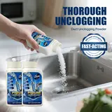Liapu Powerful Antibacterial Drain Cleaner (3 Pcs Plastic Bottles) - Household Cleaning Supplies, 99% Bacteria Kill, Deodorization and Bacteriostasis, Odour Control, Pipe-Damage-Free, High-Temp Use, Dissolves 200+ Blockages (Hair & Fat), Deep Dirt Removal