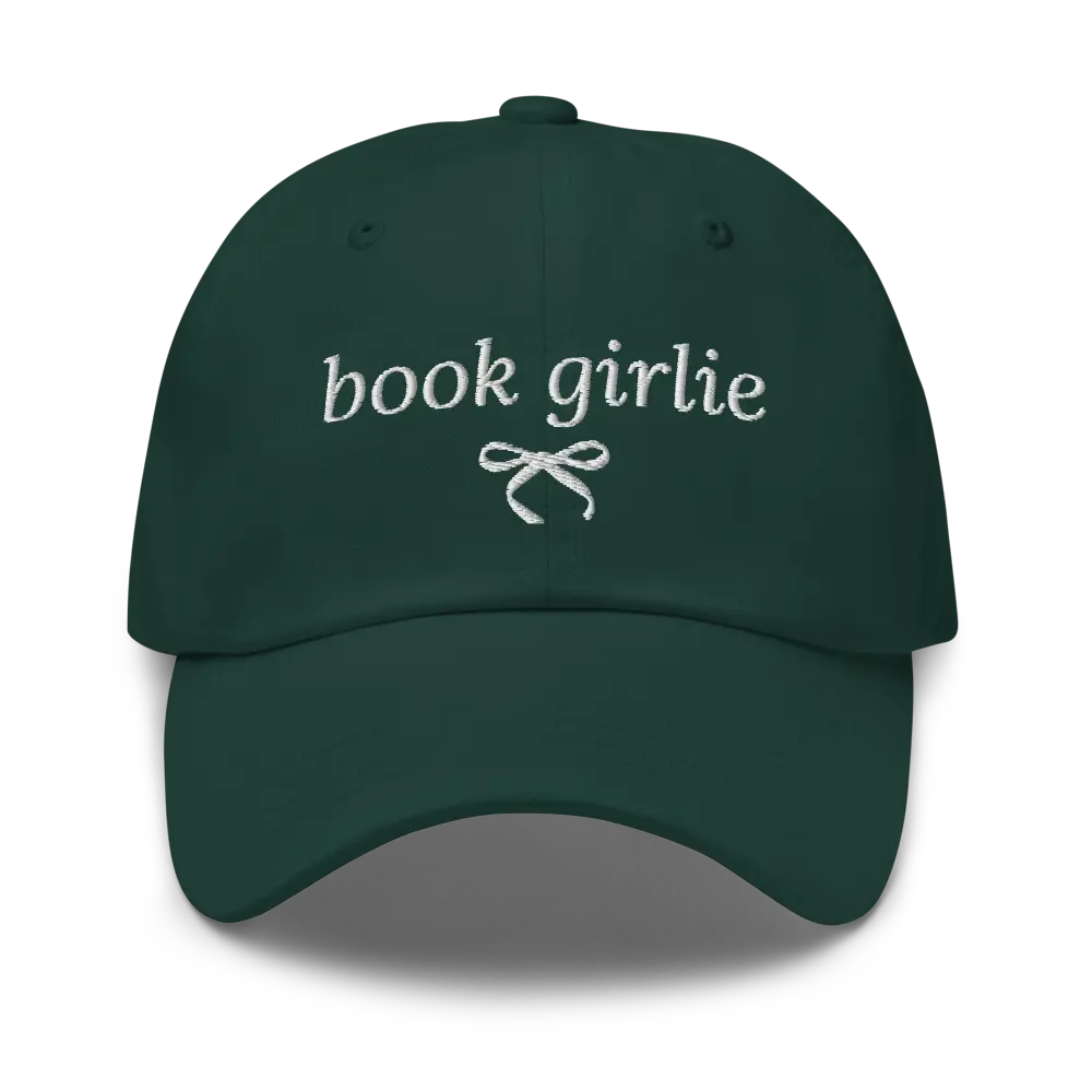 Book Girlie Hat, Bookish Babes, Gifts for readers, Embroidered Hats, Book Girlie, Book Lover, Hats for readers, Book Girlie Things, books