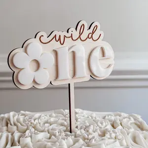 Wild One Daisy Cake Topper For First Birthday