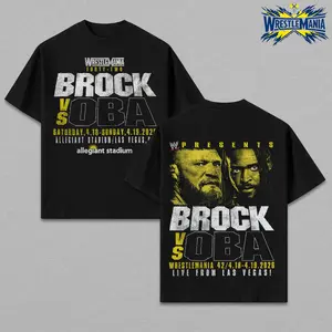 Brock Lesnar Oba Femi Shirt, WrestleMania 42 Las Vegas 2026 T-Shirt, WWE Wrestling Graphic Tee, Event Fan Gift