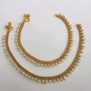 Indian Pakistani delicate pearl payal Anklet
