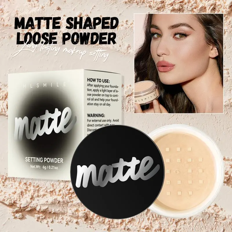 Light powder light and breathable non-cake powder concealer loose powder light nude repair makeup setting powder Cosmetic D01