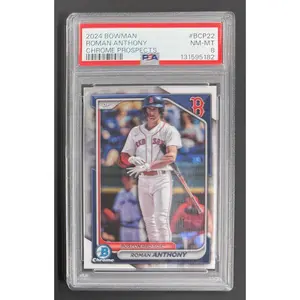 Roman Anthony 2024 Bowman Chrome Prospects Baseball Rookie Card #BCP22 Graded PSA 8 Cert #131595182