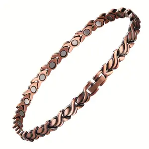 Copper Anklet for Women Men Magnetic Copper Ankle with 3500 Gauss Magnets 100% Solid Pure Copper Jewelry Gift with Adjustment Tool