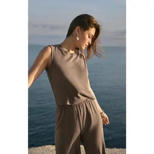 Z Supply: Sloane Jersey Muscle Tank in Perfectly Taupe