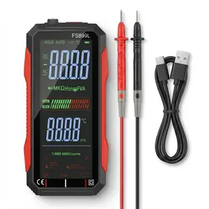 Auto Ranging Digital Multimeter Tester 6000 Counts True RMS AC DC Voltage Voltmeter For Home Repair DIY Electronics Circuit Checker Battery Tester Resistance Ohm Meter Electrician Gifts Professional Diagnostic Tool