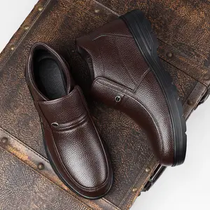 Premium Leather Fashion Business Formal Shoes Comfortable Soft Sole Loafers Lightweight Non-Slip Wear Resistant Casual Style