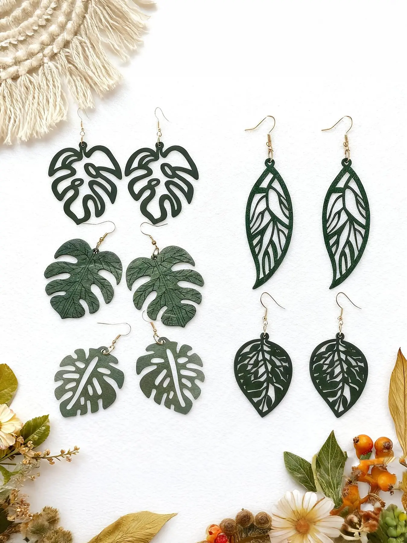 Hollow Out Leaf Shaped Dangle Earrings, Fashionable Jewelry for Women, Daily Clothing Decor, Trendy All-match & Exquisite Jewelry for Birthday Gift, Summer Jewelry