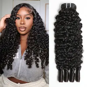 15A Human Hair Bundles Burmese Curly Virgin Hair 30 32 Inches Unprocessed Raw Human Hair Extensions Brazilian Hair Natural Black Burmese Pixie Curls