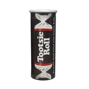 Tootsie Roll Candy Bank 5.7oz – Chocolatey Chewy Candy with Reusable Coin Bank (Packaging May Vary)