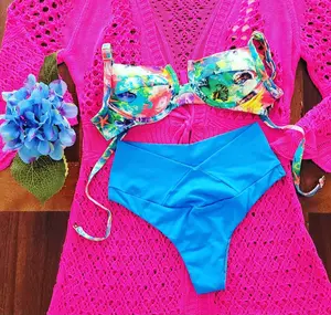 Blue fishes bikini set