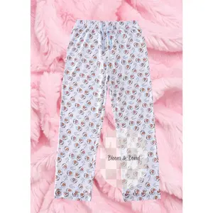 Blue Christmas Santa Men PJ Pants