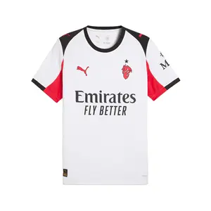 PUMA Mens Ac Milan Away Jersey Replica Jersey Casual - White
