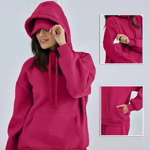 Attraco Travel Hoodie with Built-In Eye Mask Airplane Hoodies Soft Cotton with Pockets Sweatshirts for Women Airplane Model Clothes