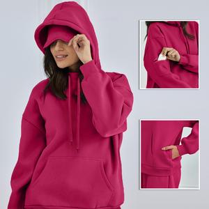 Attraco Travel Hoodie with Built-In Eye Mask Airplane Hoodies Soft Cotton with Pockets Sweatshirts for Women Airplane Model Clothes