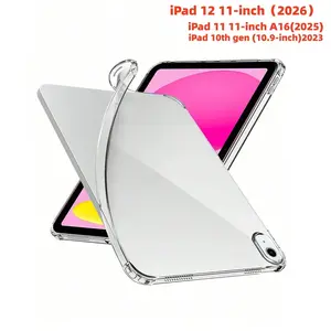 Transparent Tpu Case for iPad 10th Gen, Full Coverage Anti-Drop Protection, High Clarity Silicone Soft Shell, Compatible with iPad 11 Inch Protective Cover