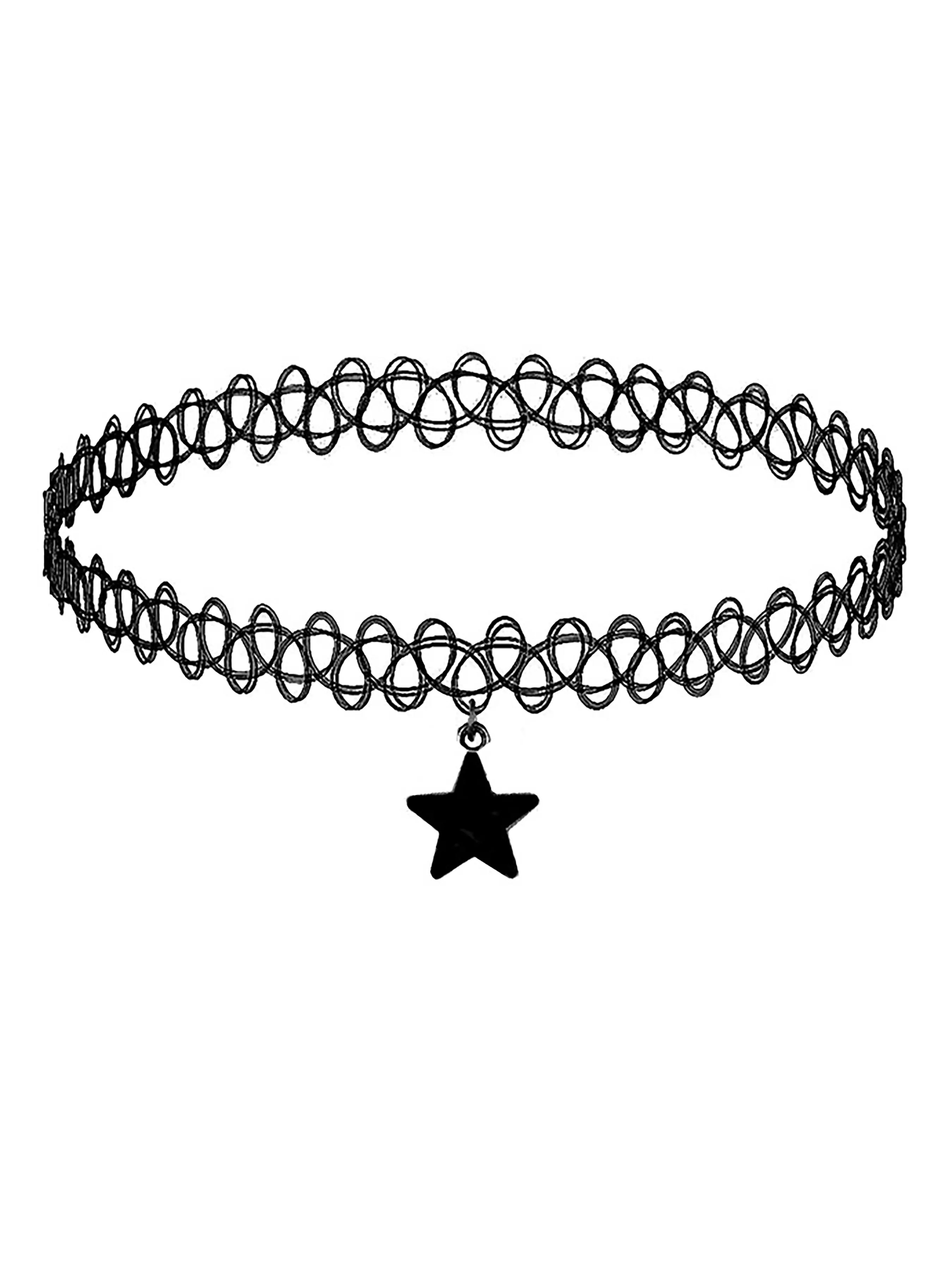 Elastic Nylon Rope Chain Necklaces with Star Pendant, Perfect Clavicle Tattoo Chain for Birthdays and Holiday Gifts, Suitable for All Occasions