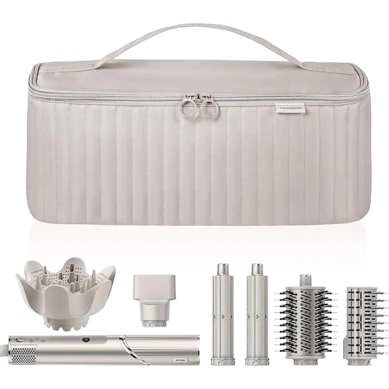 Travel Carrying Case for Hair Dryer Shark Flexstyle  Airwrap Brush Hair Accessories Tools Storage Bag for  Hairdryer Styler Organizer (Camel)