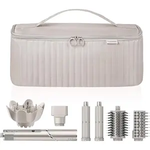 Travel Carrying Case for Hair Dryer Shark Flexstyle  Airwrap Brush Hair Accessories Tools Storage Bag for  Hairdryer Styler Organizer (Camel)