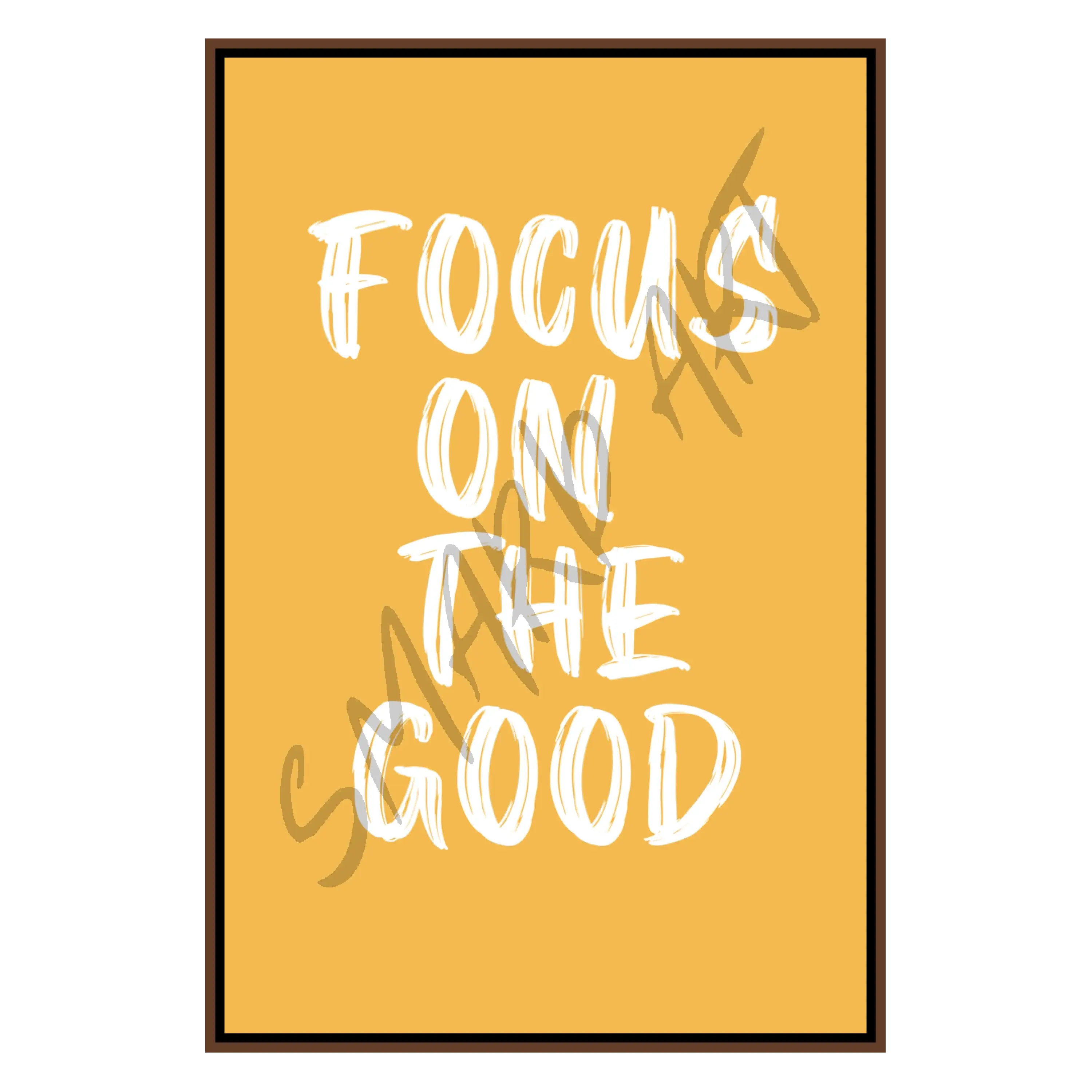 Focus on the good 2   Smard Black Wall Art Print/ Canvas for Home /Office Decor - Smard Black Wall Art Print/ Canvas for Home /Office Decor