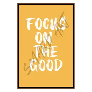 Focus on the good 2   Smard Black Wall Art Print/ Canvas for Home /Office Decor - Smard Black Wall Art Print/ Canvas for Home /Office Decor