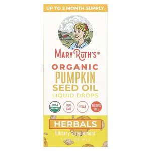 MaryRuth's Organic Pumpkin Seed Oil Liquid Drops, Alcohol Free, 459 mg, 1 fl oz (30 ml)
