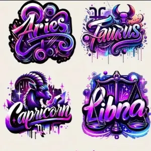 Zodiac Decals - The Zodiac 16oz Glass UV DTF High Self-Adhesive Sticker - Suitable for Decorating Cups and Bottles with Mythological Design