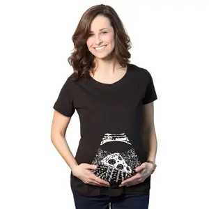 Maternity Ultrasound Pizza Funny T shirt Food Pregnancy Shirts Cool Novelty Funny Graphic Maternity Tee Cute Pregnancy Tees With Plus Sizes Pregnant Funny Food Short Sleeve Maternity Shirts