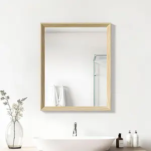 Ultrue UTBM0RT01OW04050 Oak Wood Effect 16x20 Framed Wall Mirror