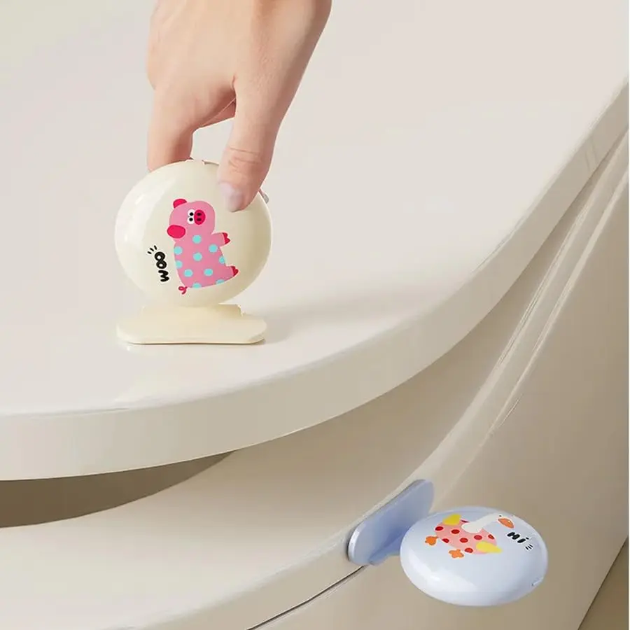 1Pack Aromatherapy Toilet Seat Lid Lifter - ABS Plastic Bathroom Accessory, Aroma Holder with Fragrance Diffuse Handle for Bathroom Freshening