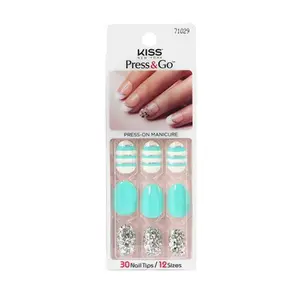 IVY BEAUTY Press-and-Go Nail Art Accessory, Easy-Application Nail Decoration for Beauty & Personal Care