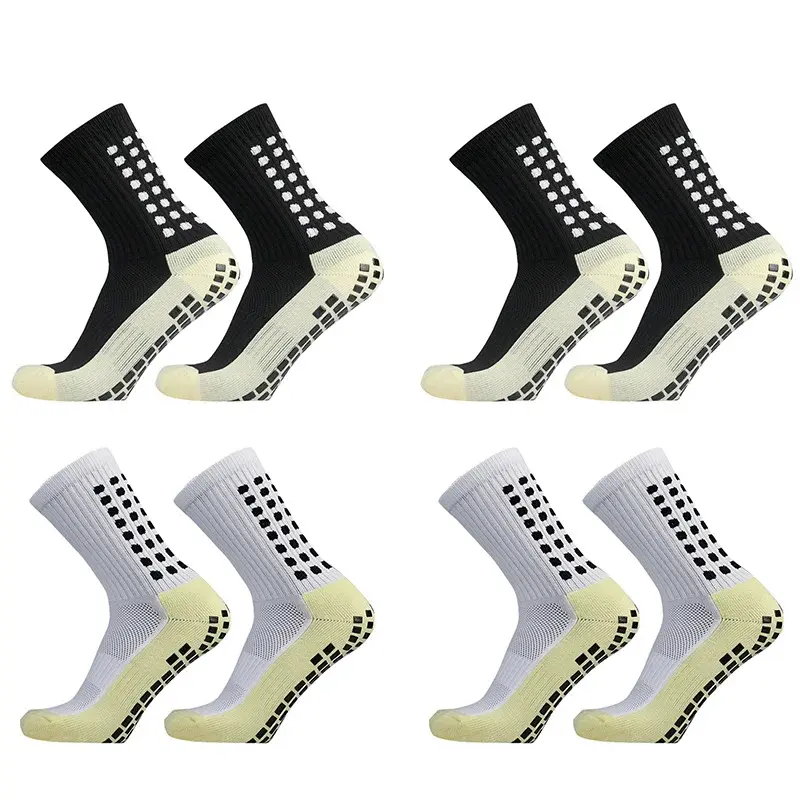Bamboo Compression Soccer Socks - Anti-Slip Athletic Socks for Football Sports