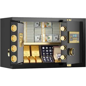 6.0 Cubic Safe Box, Extra Large Double Door Home Safe, Jewelry Safe with Removable and Adjustable Shelf, Heavy Duty Digital Safe with Security Double Key Lock for Home Office Hotel