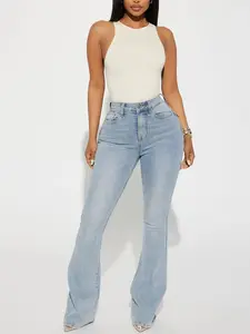 San Diego Sculpting Stretch Flare Jeans - Light Wash