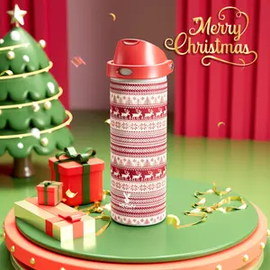 【Christmas Deals】Meoky-Dual Spout-24oz Water Bottle with Straw & 2-in-1 Lid ， Stainless Steel thermos cup，Leak Proof, Keeps Cold 24H, BPA-Free, Protective Silicone Base for Sports, Gym, Travel & School,Valentine's Day gift