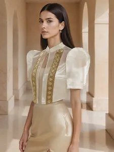 Modern Filipiniana Blazer Elegant Comfortable Clothing Piece